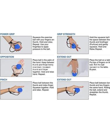 Secure Stress Balls on a String 3 Pieces Hand Exercise Balls - Ideal for Stress Relief Strengthening Hand Training Elderly Rehabilitation Training & Massage Silicone Squeeze Balls - Buy Online on GoSupps.com