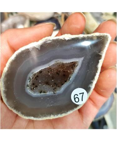 Natural Original Raw Agate Crystal Geode Cutting Hole Feng Shui DecorEnergy Stone Specimen Craft Collectibles Decoration Stone Collection (Size : 150-200g a Piece) - Buy Online on GoSupps.com
