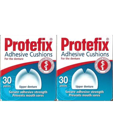 PROTEFIX Adhesive Cushions for Upper Denture - 2x30pcs Boy Slightly Damaged Product 100% ok!