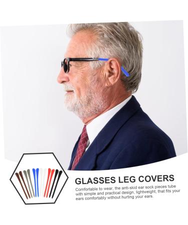 Vaguelly 12 Pairs Silicone Glasses Accessories - Ear Socks Sleeve Covers & Nose Tips for Sunglasses - Portable Gel Holders for Kids & Adults - Buy Online on GoSupps.com