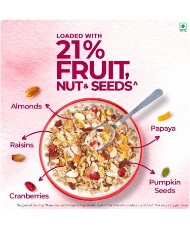 Kellogg's 21% Fruit and Nut Muesli Pouch - 750g | Delicious Breakfast Option - Buy Online on GoSupps.com