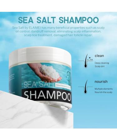  Hppsctink Sea Salt Shampoo 200ml Anti-dandruff shampoo Refreshing anti-dandruff shampoo Nourishing shampoo for scalp treatment shampoos - Buy Online on GoSupps.com