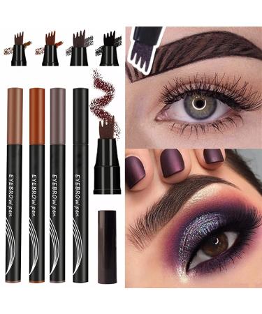 Anjoize Ziborn 4-Tip Waterproof Microblade Brow Pen in Brown - Buy Online on GoSupps.com