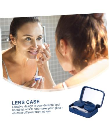 KOMBIUDA Travel Glasses Case Set - 4 Cute Plastic Boxes (6.5x4.5x2cm) - Ideal for International Shipping - Buy Online on GoSupps.com