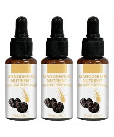 zowamap Antigreying Hair Serum Hair Darkening Serum Ganoderma Nutrient Natural Darkening Serum Restore Natural Color for Women Men 3PCS