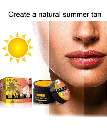 Wangjiahua Eelhoe Tanning Gel - Intensive Brown Premium Accelerator Cream for Sunbeds & Outdoor Sun - 2PCS Set - Buy Online on GoSupps.com