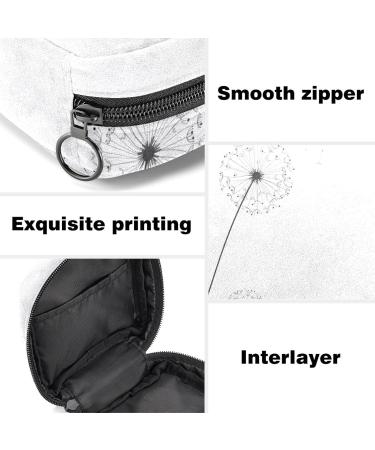 Minimalist Dandelion Sanitary Napkin Storage Bag - Portable Period Kit Pouch for Women & Girls - Buy Online on GoSupps.com