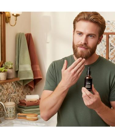  Duqulle Men's Beard Oil 30ml - Beard Care Oils - Moisturizing Oils for a Smooth Mustache - Softening Natural Moisturizing Cream - Beard Care Oil - For Men Husbands Travel - Buy Online on GoSupps.com