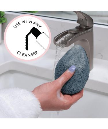 S&T INC. Face Scrubber Exfoliator | Reusable Makeup Remover Pads | Blue & Pink Facial Sponges | 2-Pack for Effective Face Wash - Buy Online on GoSupps.com