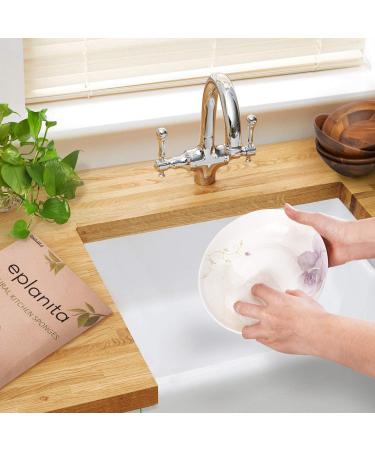 Eco-Friendly Eplanita Natural Dishes Ruts (6-Pack) - Biodegradable Kitchen Scrub Scourer | Zero Waste Luffa Plant - Buy Online on GoSupps.com