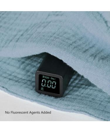 Bunny Lovey Blanket - Teething Relief Double Layer Cotton Muslin Security Blanket in Blue | Shop Internationally - Buy Online on GoSupps.com