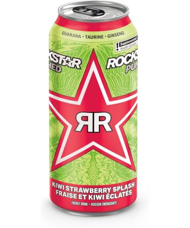 Rockstar Punched Kiwi Strawberry Splash 12x473ml - Buy Online on GoSupps.com