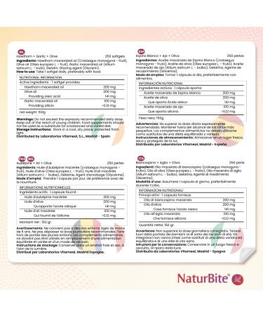 Eub pine Ail & Olive 500mg 250 perles. NaturBite 250 unit (Lot de 1) - Buy Online on GoSupps.com