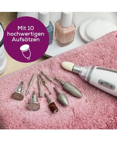 Beurer MP 62 Manicure/Pedicure Set - Electric Nail Files with 10 Attachments LED Light & Speed Control - High-Quality Nail Care Storage Bag Included - Buy Online on GoSupps.com