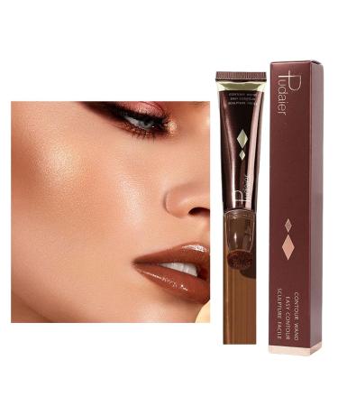 Liquid Contours Cream Contours Stick Smooth Face Concealer Contouring Stick Makeup with Cushion Applicator Blendable Waterproof Beauty Contouring Wand 1 count (Pack of 1)