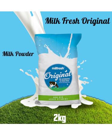 Milfresh Skimmed Milk Powder | Provides Long-Lasting Supply Perfect for Tea Coffee Drinking and Cooking Using Substitute for Fresh-Milk in Various Recipes | Pack of 4 x 2kg 2 kg (Pack of 4) - Buy Online on GoSupps.com