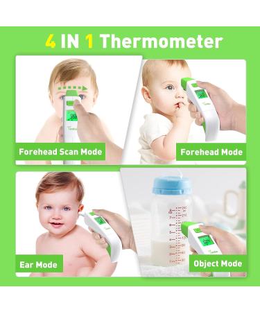 YOOKO Ear and Forehead Thermometer | No-Touch Digital Thermometer | 1s Instant Reading | Fever Alarm | Object Measurement - Buy Online on GoSupps.com
