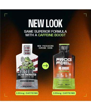 Frog Fuel Ultra & Ultra Energized Pre Workout Shot Bundle with 1500mg Beta Alanine Electrolytes 8g Protein Nano-Hydrolyzed Grass Fed Collagen 10g Carbs Berry 1.2 oz Packets 48 Pack - Buy Online on GoSupps.com