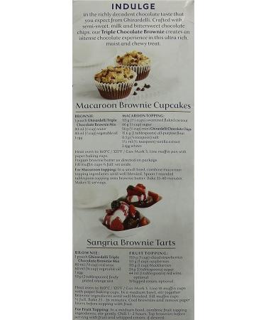 Ghirardelli Triple Chocolate Brownie Mix 2.26kg Makes 4 Batches | Premium Brownie Mix | 3 Kinds of Chocolate Chips | Brownie Lovers | Easy to Make | Sold by Essential Products - Buy Online on GoSupps.com