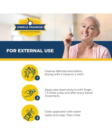 Simple Promise Hemorrhoid Cream Fast-Absorbing Relief with 28 Natural Ingredients Paraben-Free 2 oz | Comfort & Soothing Formula for International Shipping - Buy Online on GoSupps.com