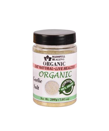 Blessfull Healing Organic Garlic Salt 200 Gram Airtight Container (Packing May Vary) 200 Gram 7.05 oz