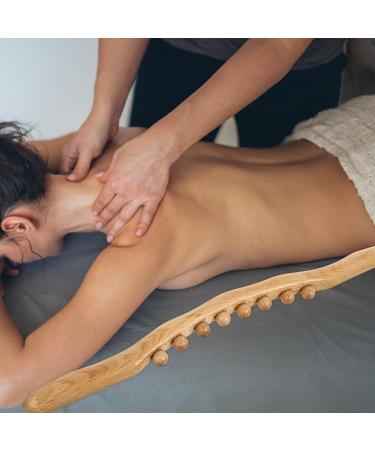 Operitacx Holz-Gua-Sha Massage Tools | Wooden Scratch Rod & 8 Pearl Body Massage Device - Buy Online on GoSupps.com