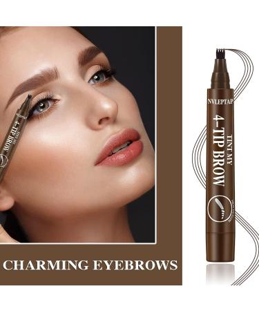 2PCS Waterproof Eyebrow Pencil Set for Natural Long Lasting Brow Makeup (Light Brown) - Buy Online on GoSupps.com