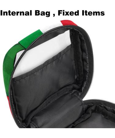 Shop Large Italy Flag Storage Bags for Women - Menstrual Cup Cylinder Zipper Pocket & More - Multi-Colored Inserts & Tampons - Buy Online on GoSupps.com