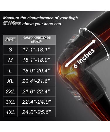NEENCA Professional Knee Brace for Knee Pain Hinged Knee Support with Patented X-Strap Fixing System Strong Stability for Pain Relief Arthritis Meniscus Tear ACL PCL MCL Runner Sport Workout Black - Single XXXX-Large - Buy Online on GoSupps.com