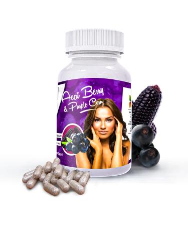 Sikyriah Acai Berry with Purple Corn Capsules l 3000mg per Day l High Antioxidant Source Pills l Inmune Support Superfood l (100 Count) - Buy Online on GoSupps.com