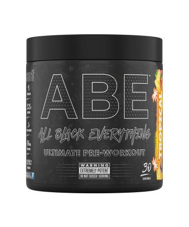 Applied Nutrition ABE Pre Workout - All Black Everything Pre Workout Powder Energy & Physical Performance with Citrulline Creatine Beta Alanine (315g - 30 Servings) (Tropical) Tropical 30 Servings (Pack of 1)