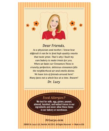 Lucyâ€™s Cinnamon Thins - 5.5oz Boxes (Pack of 8) | Deliciously Crisp Snacks - Buy Online on GoSupps.com