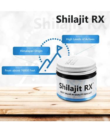 Shilajit RX Pure Himalayan Resin - Authentic Fulvic Acid & Trace Minerals for Energy Focus & Immunity | 10 Servings Made in USA - Buy Online on GoSupps.com