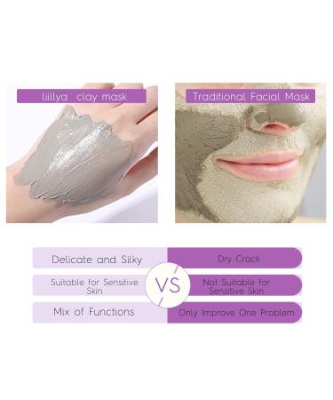 MiNi Face Mask Set: 10 Individually Wrapped Travel Clay Masks for Acne & Blackhead Removal | Hydrating Facial Kit with Silicone Brush - Buy Online on GoSupps.com