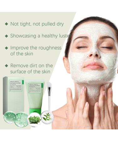 Green Tomat Clay Mask Pore Cleanser Korean Clay Mask For Deep Pore Cleansing Green Tomat Face Masks Skincare Facial Clay Mask for Pores Acne Face Mask Natural Face Mask Clay Deep Cleansing Face Mask - Buy Online on GoSupps.com