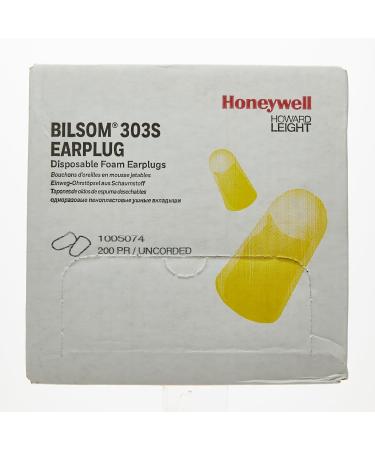 Buy Honeywell 1005074 Howard Leight Bilsom 303 Uncorded Earplugs - 200 Pairs - Best Ear Protection for Noise Reduction - International Shipping Available - Buy Online on GoSupps.com