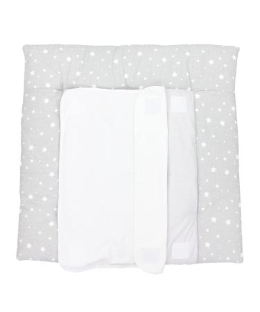 Tuptam Changing Pad with 2 Terry Trains - Stars Gray 75x85 cm | International Shipping Available - Buy Online on GoSupps.com