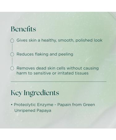 Marini SkinSolutions Clean Zyme - Exfoliating Face Cleanser with Proteolytic Enzymes (Papain from Green Unripened Papaya) - Cruelty Free - Made in The USA - 6 fl oz - Buy Online on GoSupps.com