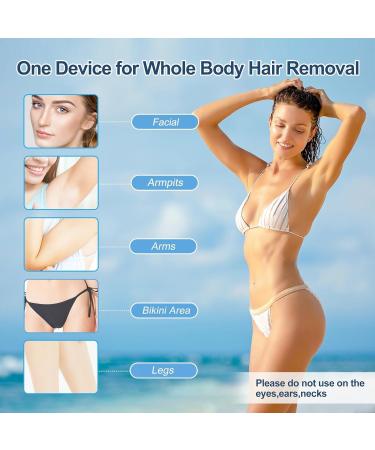 IPL Laser Hair Removal Device for Women & Men - Painless Permanent Hair Remover for Whole Body & Face - 999 999 Flashes - Buy Online on GoSupps.com