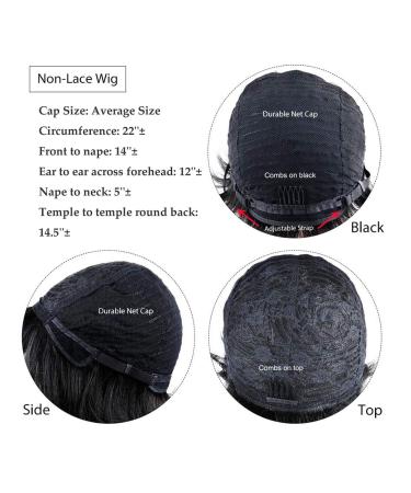 HOTKIS Burgundy Short Pixie Wig for Black Women | Human Hair Short Pixie Cut Wigs for African Americans - Buy Online on GoSupps.com