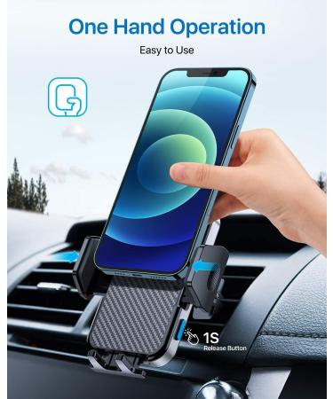 Andobil Car Vent Phone Mount 2022 Upgrade | Sturdy & Stable Universal Vent Clip Cell Phone Holder | Compatible with iPhone 14 Pro Max, 14 Pro, S22, S21 | 360 Adjustable Holder - Buy Online on GoSupps.com