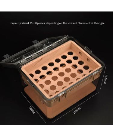 Cigar Box Humidors Cigar Box Portable Cigar Box Keeps Cigars Fresh Moisture-Proof and-Proof Suitable for 35-80 Cigars - Buy Online on GoSupps.com
