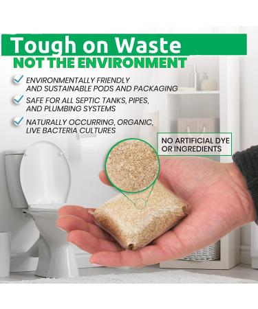 Septic Tank Treatment Packets - Dissolvable Bacteria Pods for Sewage Backup Prevention | 6 Month Supply - Buy Online on GoSupps.com