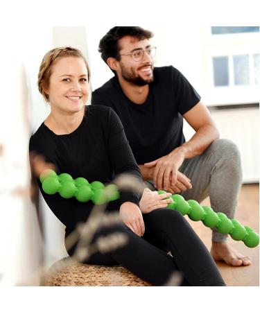 Vertebral Container for Lower Back Pain Relief | Decompressor with Support Strap & Storage Bag - Green - Buy Online on GoSupps.com