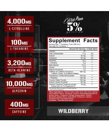 5% Nutrition Kill It Ready-to-Drink High Stim Pre Workout | 400mg Caffeine Energy Drink | Extreme Pump Endurance Focus & Hydration | Citrulline Beta Alanine Taurine | 12 Pack (Wild Berry) Wild Berry 12 Fl Oz (Pack of 12) - Buy Online on GoSupps.com