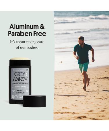 All Natural Deodorant For Men | All Day Odor Paraben Free & Aluminum Free Men's Deodorant | Skin Safe Natural Extract of Coconut Oil Shea Butter & Baking Soda | Greyhaven - 2.6 Oz - Buy Online on GoSupps.com