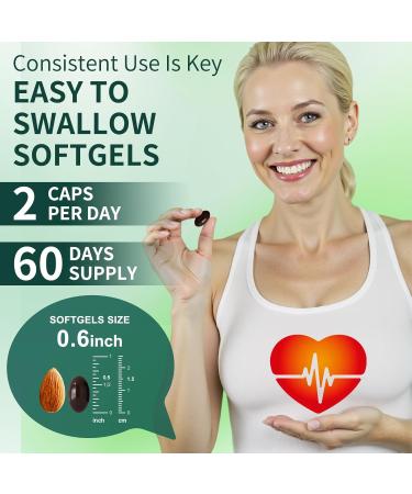 Natprime CoQ10 600mg Softgels - Ubiquinol High Absorption Coenzyme Q10 Supplement - Antioxidants Vascular Heart Health Energy & Vitamin Supplements- 2 Month Supply - 120 Count - Buy Online on GoSupps.com