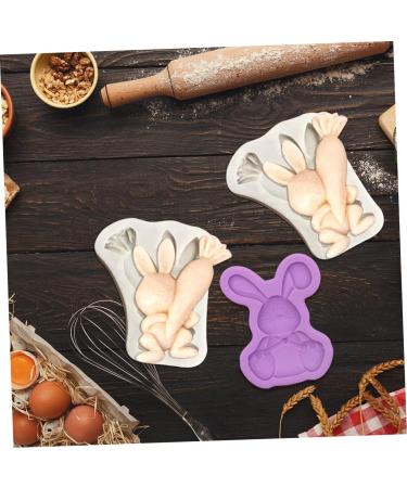 Alipis 2pcs Easter Stencils Silicone Molds Animal Cake Bunny Molds Non- Baking Mold 3D Hand Model Candle - Buy Online on GoSupps.com
