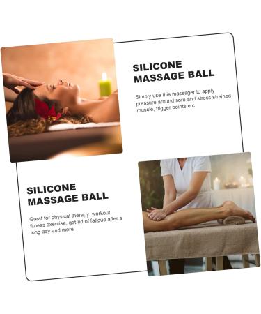 Marmerdo Yoga & Massage Ball - Fitness Gym Roller | Body & Foot Massager Device | Double Ice Hockey Ball - 12x6.3cm Black - Buy Online on GoSupps.com