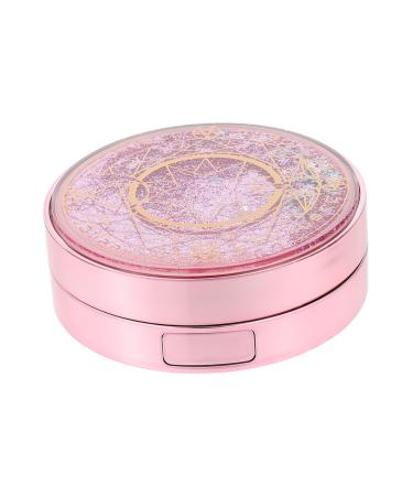 Solustre 3 sets Starry Heaven glasses case storage container for contact lenses travel case for contact lenses holder for contact lens container Seat glasses pink pp duplex box